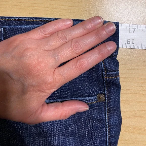 Joe's Jeans Cigarette Slim Straight Leg Mid Rise Jeans Dark Wash Size 29 - Picture 7 of 11